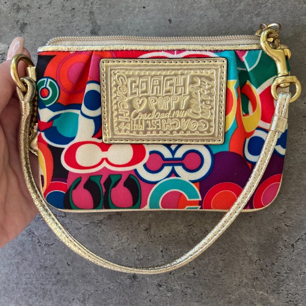 Coach Corner Zip Wristlet - Picture 4 of 8